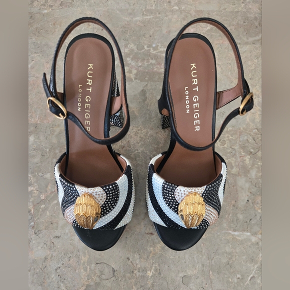 Kensington Platform Sandals by Kurt Geiger London.  Size 36 - US 6 - Picture 3 of 13